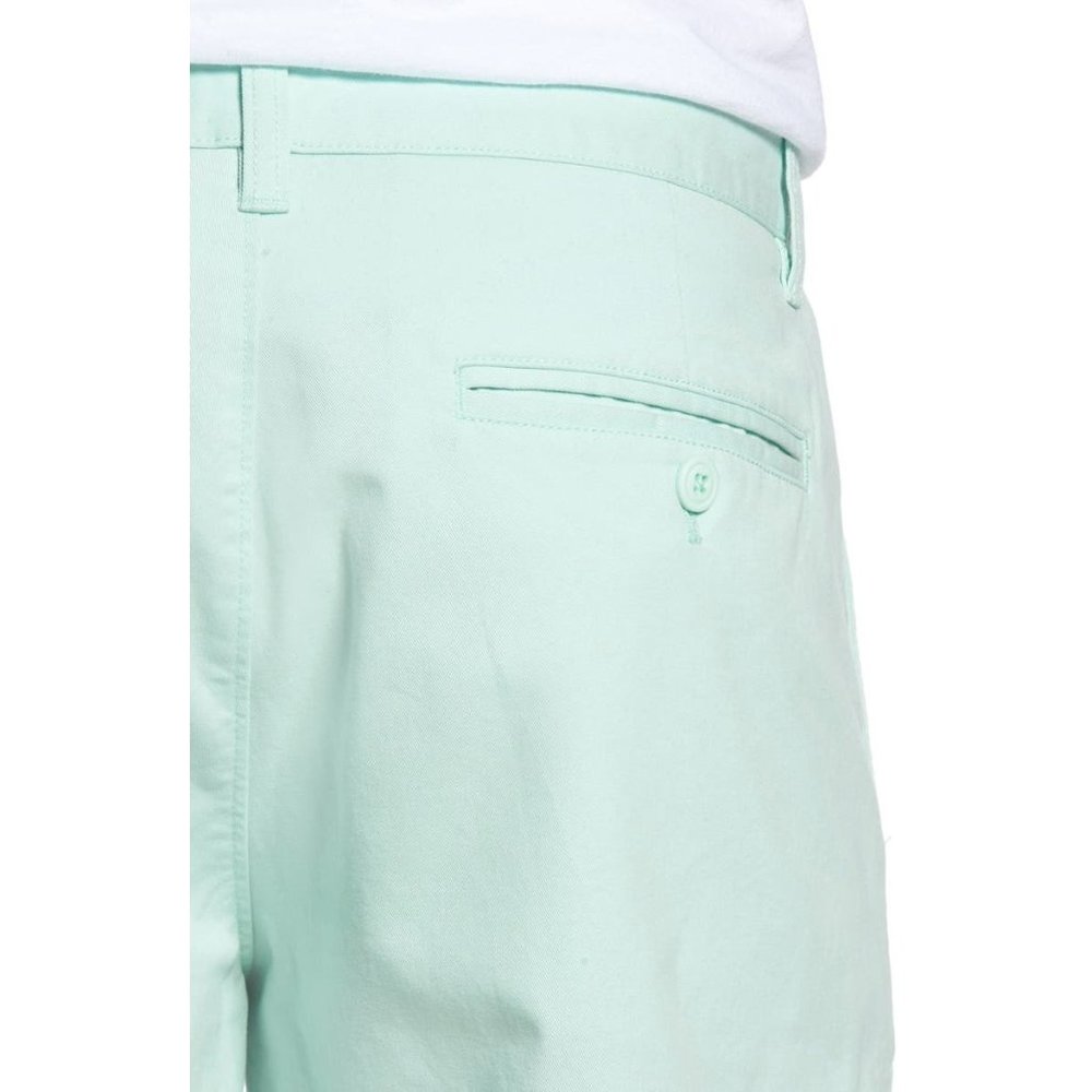 SOLd BONOBOS Mens Aqua Blue Stretch Washed Chino 7 inch Shorts Sz 31 NWT - Picture 3 of 13